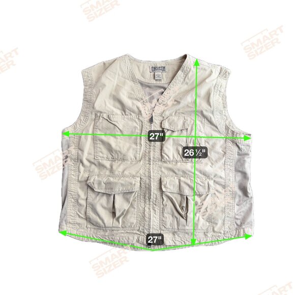 DULUTH‎ TRADING CO Mens XL Cotton Nylon Utility Fishing Hunting Work Cargo Vest - Picture 2 of 7